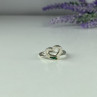 925 Sterling Silver Malachite Insert 