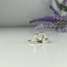 925 Sterling Silver Malachite Insert 