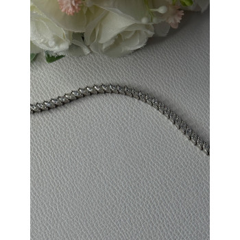 Elegant 925 Sterling Silver CZ Bracelet Length 7.5 Inch