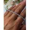 Elegant 925 Sterling Silver CZ Bracelet Length 7.5 Inch
