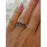 925 Sterling Silver Amethyst Ring Size 7