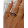 925 Sterling Silver Amethyst Ring Size 7