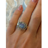 925 Sterling Silver Moonstone Ring Size 7