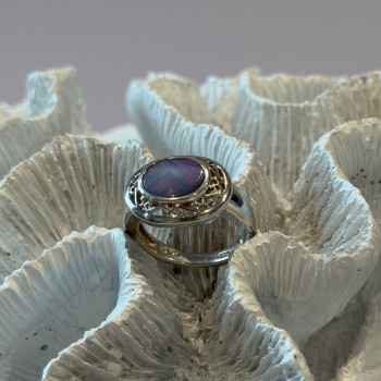 925 Sterling Silver Moonstone Ring Size 7
