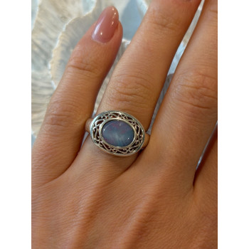 925 Sterling Silver Moonstone Ring Size 7