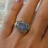 925 Sterling Silver Moonstone Ring Size 7