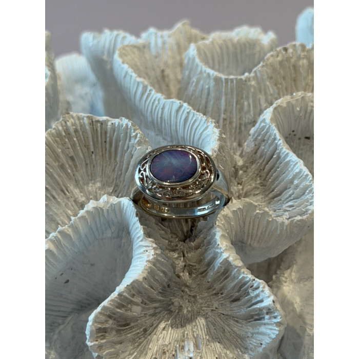 925 Sterling Silver Moonstone Ring Size 7