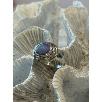 925 Sterling Silver Moonstone Ring Size 7