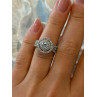 Beautiful 925 Sterling Silver Cz Ring Size 6