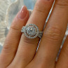 Beautiful 925 Sterling Silver Cz Ring Size 6