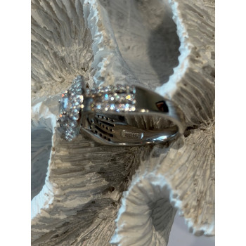 Beautiful 925 Sterling Silver Cz Ring Size 6