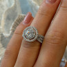Beautiful 925 Sterling Silver Cz Ring Size 6