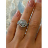 Beautiful 925 Sterling Silver Cz Ring Size 6