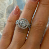 Beautiful 925 Sterling Silver Cz Ring Size 6