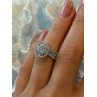 Beautiful 925 Sterling Silver Cz Ring Size 6