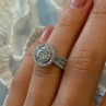 Beautiful 925 Sterling Silver Cz Ring Size 6