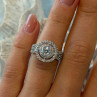 Beautiful 925 Sterling Silver Cz Ring Size 6