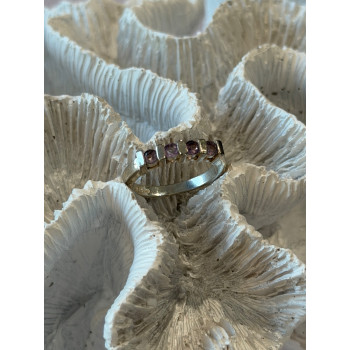 925 Sterling Silver Amethyst Ring Size 7