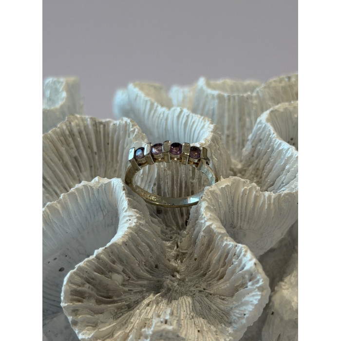 925 Sterling Silver Amethyst Ring Size 7