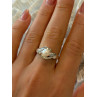 925 Sterling Silver Pearl & Cz Ring Size 8.5