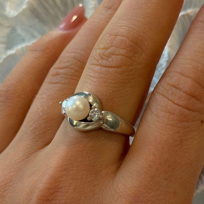 Vintage 925 Sterling Silver Cat Ring Size 7