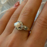 Vintage 925 Sterling Silver Cat Ring Size 7