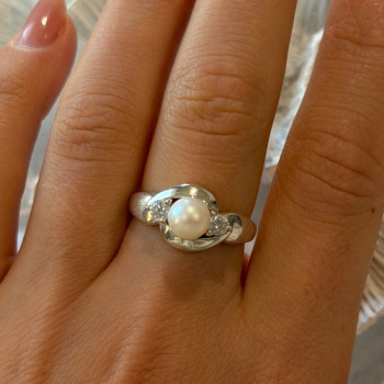 Vintage 925 Sterling Silver Cat Ring Size 7