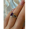 Beautiful 925 Sterling Silver Amethyst Ring Size 6