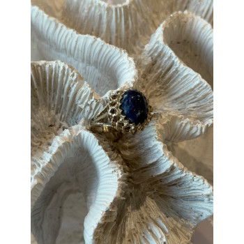 Vintage 925 Sterling Silver Sodalite Ring Size 5.5