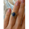 Vintage 925 Sterling Silver Sodalite Ring Size 5.5