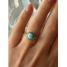 925 Sterling Silver Larimar Ring Size 7