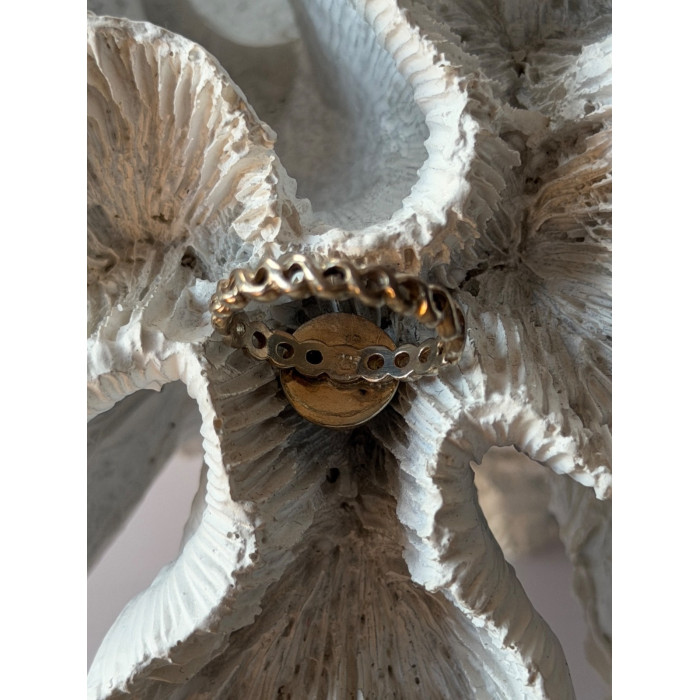 925 Sterling Silver Larimar Ring Size 7