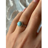 925 Sterling Silver Larimar Ring Size 7