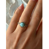 925 Sterling Silver Larimar Ring Size 7