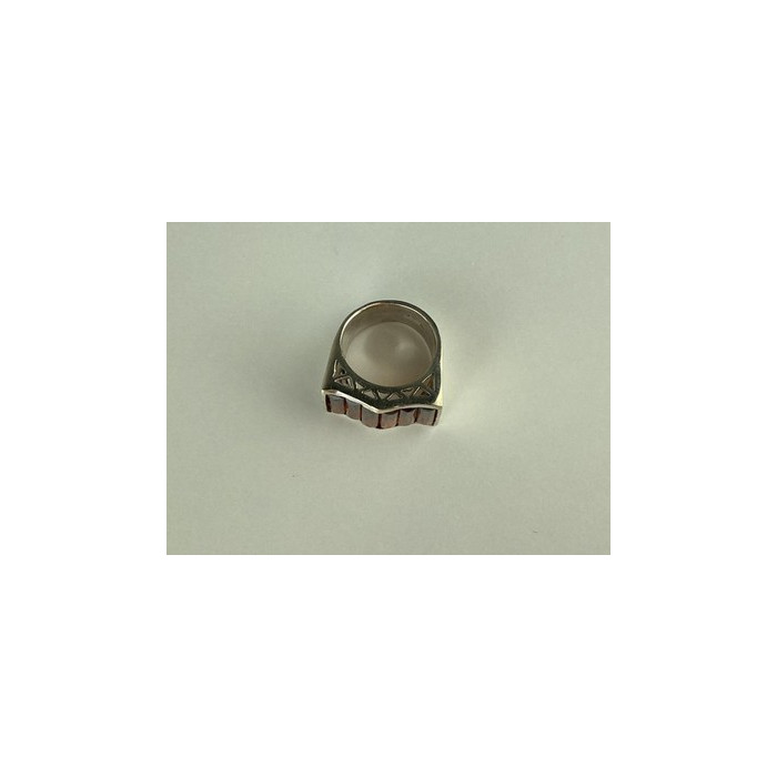 925 Sterling Silver Spessartine Ring Size 6