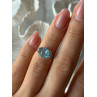 925 Sterling Silver Blue Topaz Ring Size 5