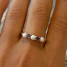 925 Sterling Silver Amethyst & Pearl Ring Size 11