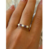 925 Sterling Silver Amethyst & Pearl Ring Size 11