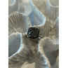 925 Sterling Silver Black Druzy Quartz Ring Size 5
