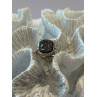 925 Sterling Silver Black Druzy Quartz Ring Size 5