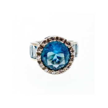 925 Sterling Silver CZ Ring Size 6.5