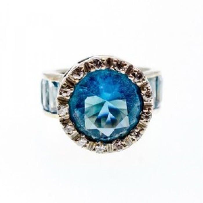 925 Sterling Silver CZ Ring Size 6.5