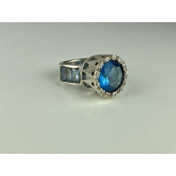 925 Sterling Silver CZ Ring Size 6.5