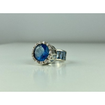 925 Sterling Silver CZ Ring Size 6.5