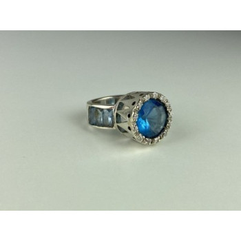 925 Sterling Silver CZ Ring Size 6.5