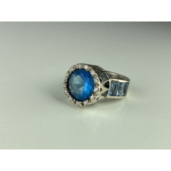 925 Sterling Silver CZ Ring Size 6.5