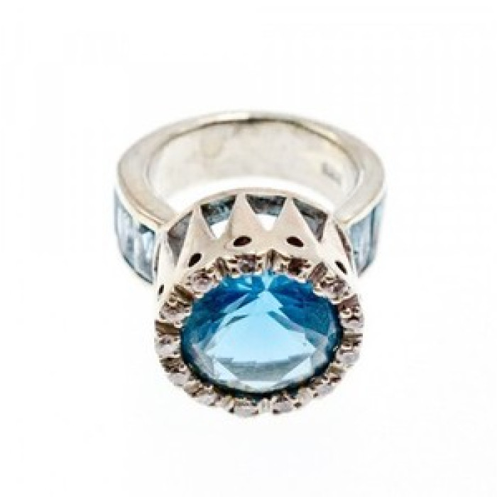 925 Sterling Silver CZ Ring Size 6.5