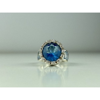 925 Sterling Silver CZ Ring Size 6.5