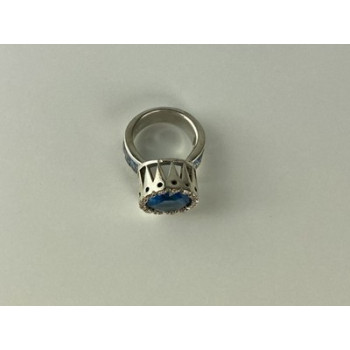 925 Sterling Silver CZ Ring Size 6.5