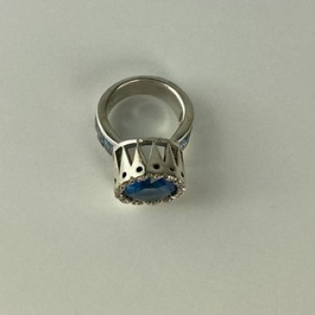 925 Sterling Silver CZ Ring Size 6.5